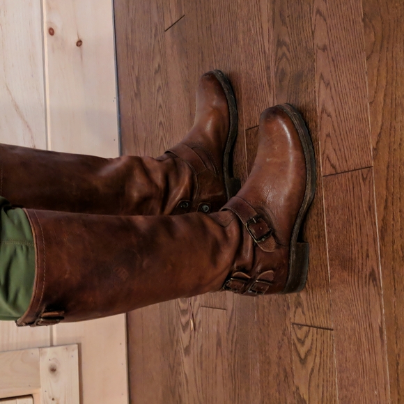 Frye cognac leather boots 9.5 - Picture 2 of 9
